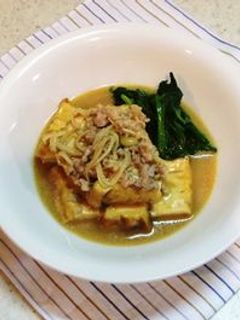 厚揚げと挽肉の味噌煮込み-レシピのメイン写真