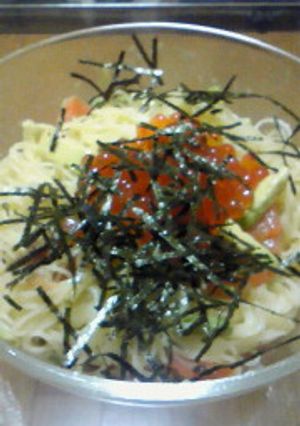 いくら冷製パスタ-レシピのメイン写真