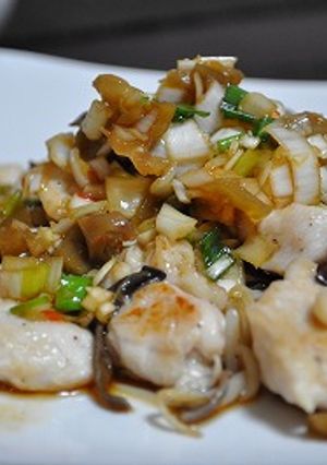 鶏胸肉のソテー　ザーサイネギダレ-レシピのメイン写真