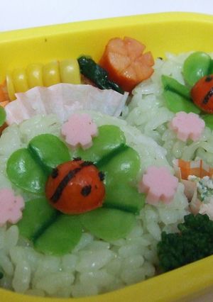 てんとう虫キャラ弁-レシピのメイン写真