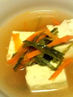 生姜とネギのたっぷりほっこり豆腐スープ-レシピのメイン写真