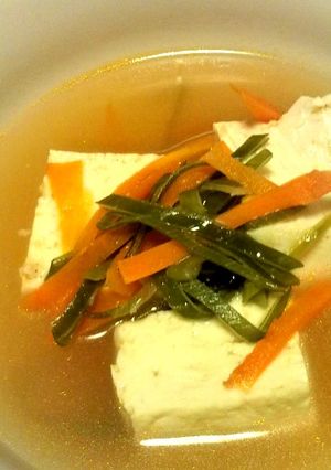 生姜とネギのたっぷりほっこり豆腐スープ-レシピのメイン写真