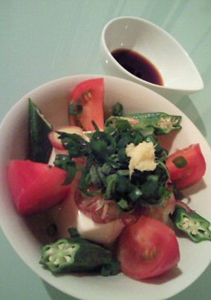 簡単☆香味野菜たっぷり夏仕様の冷奴-レシピのメイン写真