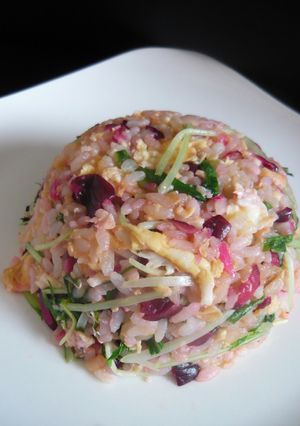 さっぱり☆しば漬けと水菜のチャーハン-レシピのメイン写真