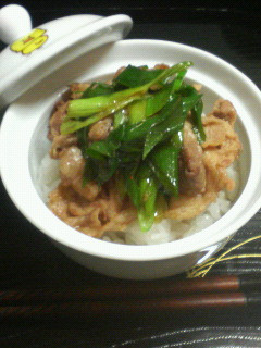 簡単ヘルシー葱豚丼♪-レシピのメイン写真