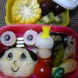 子供のお弁当(^_^)♪ぜんまいざむらい