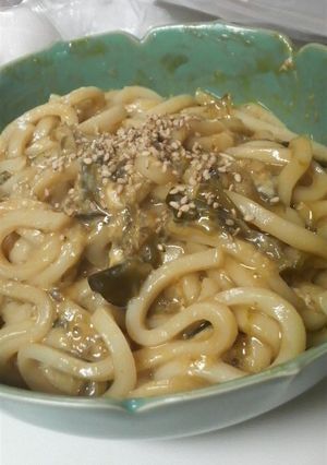 めかぶのとろとろ♪タマゴうどん♪はまる～-レシピのメイン写真