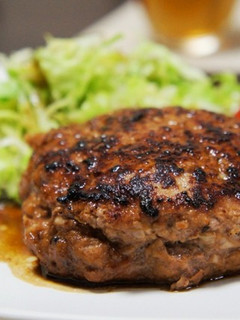 ウスターソースde照り焼きハンバーグ-レシピのメイン写真