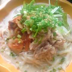 冷麺風☆豆乳キムチそうめん-レシピのメイン写真