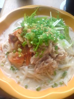 冷麺風☆豆乳キムチそうめん-レシピのメイン写真