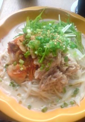 冷麺風☆豆乳キムチそうめん-レシピのメイン写真