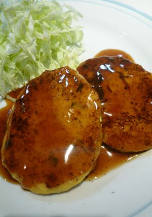 大好き☆大葉入り豆腐ハンバーグ-レシピのメイン写真