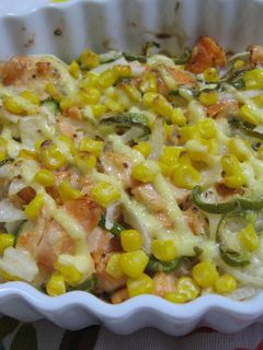 鮭と野菜のマヨネーズ焼き-レシピのメイン写真
