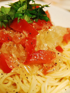 トマトとグレープフルーツの冷製パスタ-レシピのメイン写真