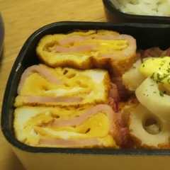รูปของ お弁当✿ハムくるくる卵焼き