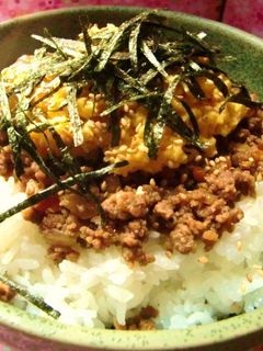 ウチの「そぼろ丼」-レシピのメイン写真