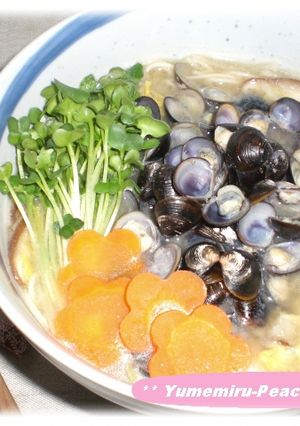 しじみのにゅうめん味噌バター-レシピのメイン写真