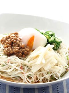ネバネバぶっかけそうめん-レシピのメイン写真