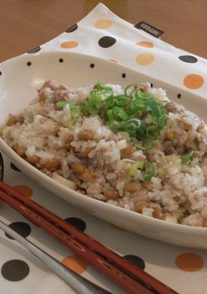 レンジde手軽☆納豆チャーハン♪-レシピのメイン写真