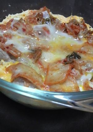 ﾚﾝｼﾞで簡単♪ キムチグラタン-レシピのメイン写真