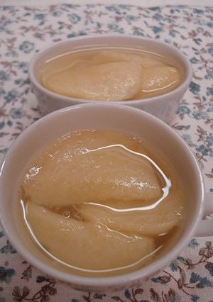 レンジで桃のコンポートゼリー-レシピのメイン写真