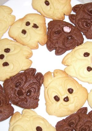 型抜きクッキー♪　チップ＆デールver.-レシピのメイン写真