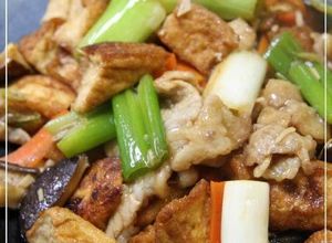 台湾創作料理★豚肉と絹厚揚げの醤油炒め煮-レシピのメイン写真