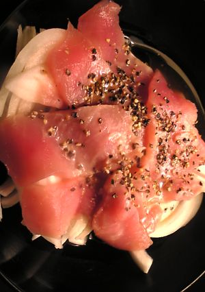 マグロと玉葱のカルパッチョ-レシピのメイン写真