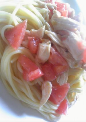 サッパリ冷製パスタ★トマト＆チキン-レシピのメイン写真