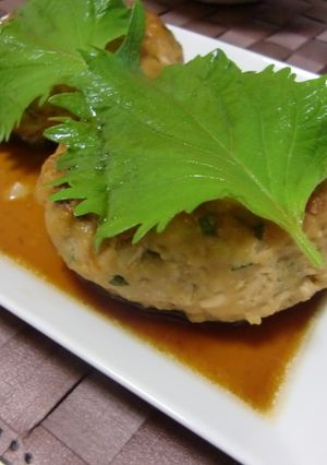 麩わ麩わ鶏ミンチと豆腐のつくねバーグ♪-レシピのメイン写真