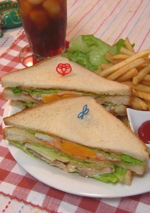 クラブサンド♪-レシピのメイン写真