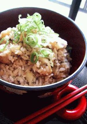 栗と焼き海苔の炊き込みご飯。-レシピのメイン写真