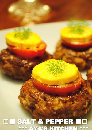 *ミニハンバーグ★ズッキーニトマト焼き*-レシピのメイン写真