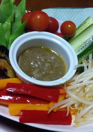 夏ばて予防！バーニャカウダで焼き野菜♪-レシピのメイン写真