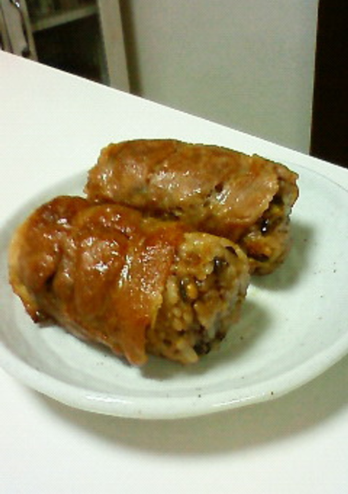 肉巻きおにぎり-レシピのメイン写真