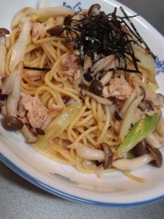 簡単☆ねぎ・きのこ・ツナの和風パスタ☆-レシピのメイン写真