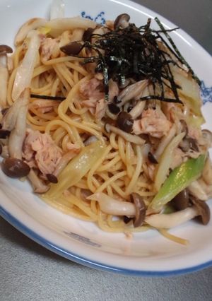 簡単☆ねぎ・きのこ・ツナの和風パスタ☆-レシピのメイン写真