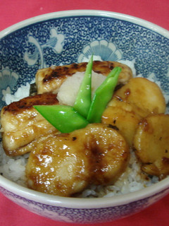 さわらとホタテの蒲焼き丼-レシピのメイン写真