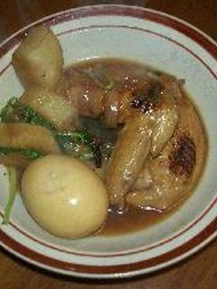 手羽先と山芋の煮物-レシピのメイン写真
