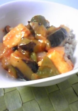たっぷり野菜のチリソース丼-レシピのメイン写真