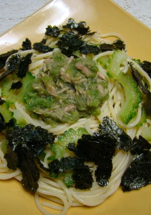 ゴーヤーとツナの冷製パスタ-レシピのメイン写真