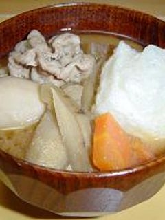 揚げ餅入り豚汁-レシピのメイン写真