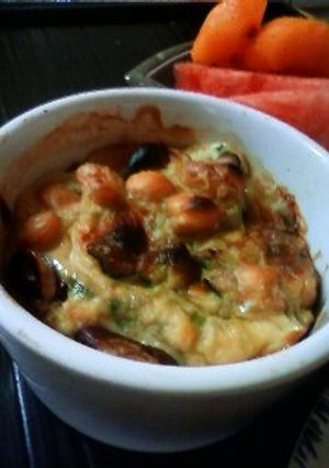 朝ご飯に・豆腐入りお豆のキッシュ-レシピのメイン写真