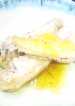 手羽中の梅〜酒煮♪-レシピのメイン写真