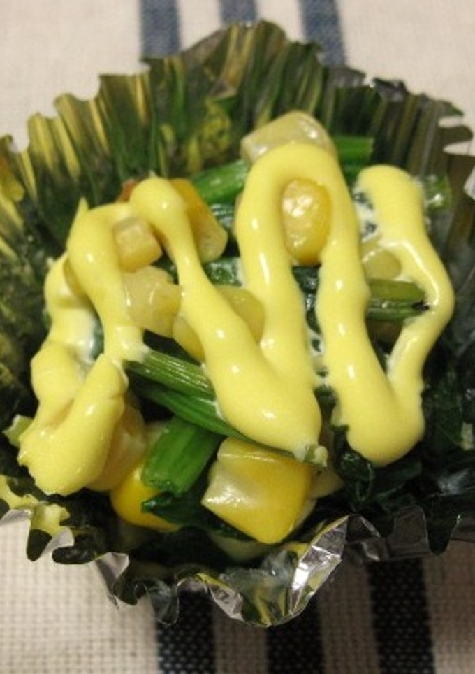 お弁当に♬ほうれん草とコーンのマヨ焼き-レシピのメイン写真