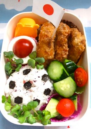 日本代表応援弁当-レシピのメイン写真