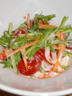 水菜とミニトマトのあえもの-レシピのメイン写真