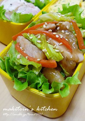 お弁当の…「キャベツと豚こまのオイ炒め」-レシピのメイン写真