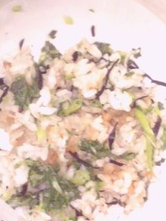 ひじきと青菜の炊き込みご飯-レシピのメイン写真
