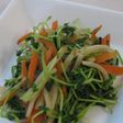 豆苗のオイスターソース炒め